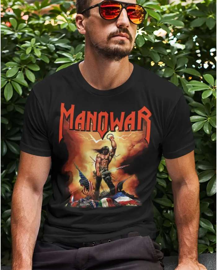 Camiseta Estampada Manowar Kings Of Metal 🤟 Calidad Premium