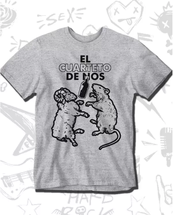 Camiseta Estampada Cuarteto de Nos 🤟 Calidad Premium