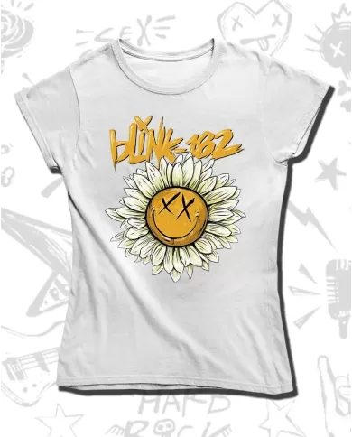 Camiseta Estampada Blink 182 Sun Flower 🤟 Calidad Premium