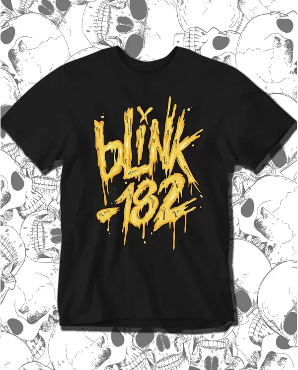 Camiseta Estampada Blink 182 Logo 🤟 Calidad Premium