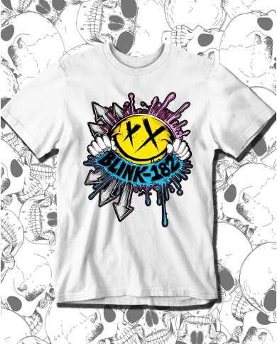Camiseta Estampada Blink 182 Poster 🤟 Calidad Premium