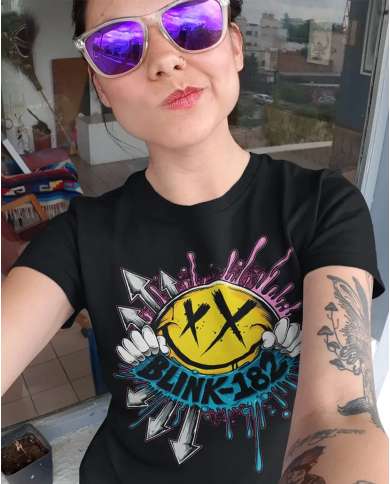 Camiseta Estampada Blink 182 Poster 🤟 Calidad Premium