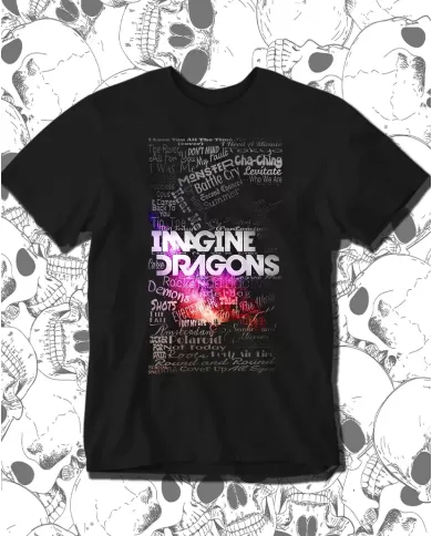 Camiseta Estampada Imagine Dragons Songs 🤟 Calidad Premium