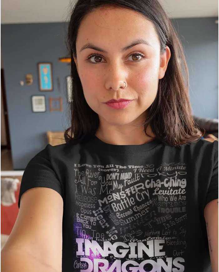 Camiseta Estampada Imagine Dragons Songs 🤟 Calidad Premium