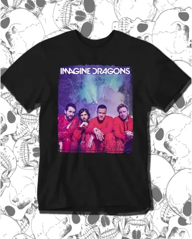 Camiseta Estampada Imagine Dragons Poster 🤟 Calidad Premium