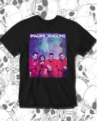 Camiseta Estampada Imagine Dragons Poster 🤟 Calidad Premium