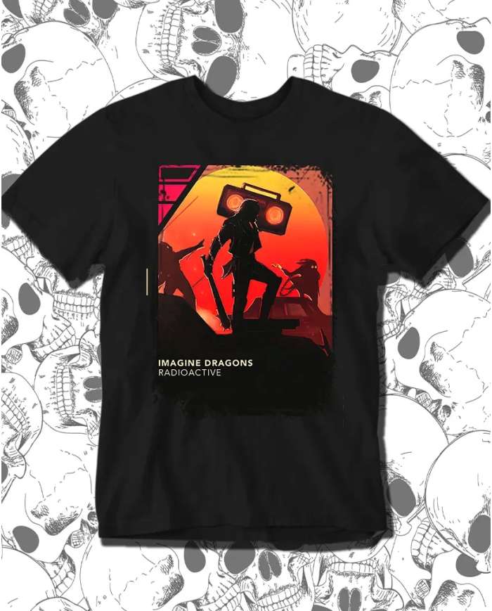 Camiseta Estampada Imagine Dragons Radioactive 🤟 Calidad Premium