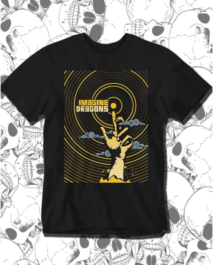 Camiseta Estampada Imagine Dragons Yellow 🤟 Calidad Premium