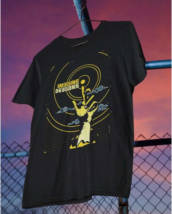 Camiseta Estampada Imagine Dragons Yellow 🤟 Calidad Premium