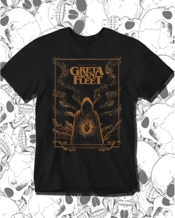 Camiseta Estampada Greta Van Fleet Tucson Arena 🤟 Calidad Premium