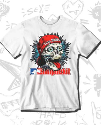 Camiseta Estampada Limp Bizkit Skull 🤟 Calidad Premium