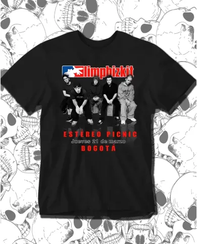 Camiseta Estampada Limp Bizkit Band 🤟 Calidad Premium