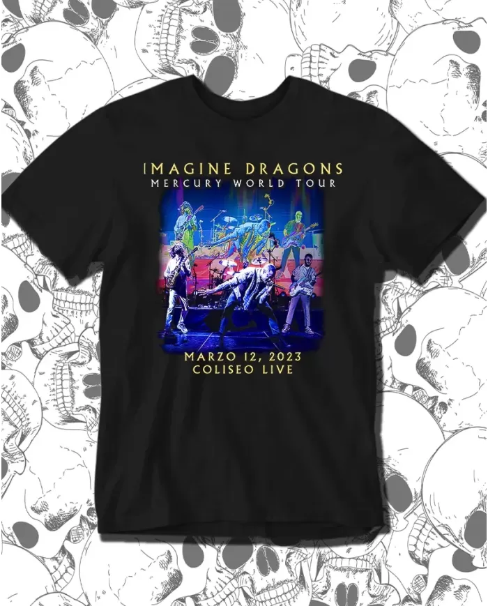 Camiseta Estampada Imagine Dragons Concierto 🤟 Calidad Premium