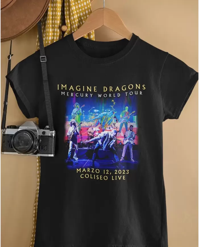 Camiseta Estampada Imagine Dragons Concierto 🤟 Calidad Premium