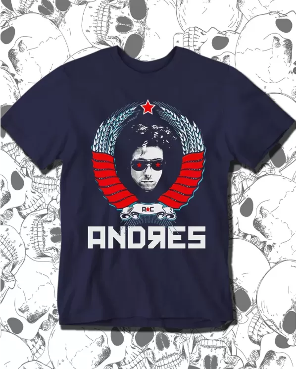 Camiseta Estampada Andres Calamaro Poster 🤟 Calidad Premium