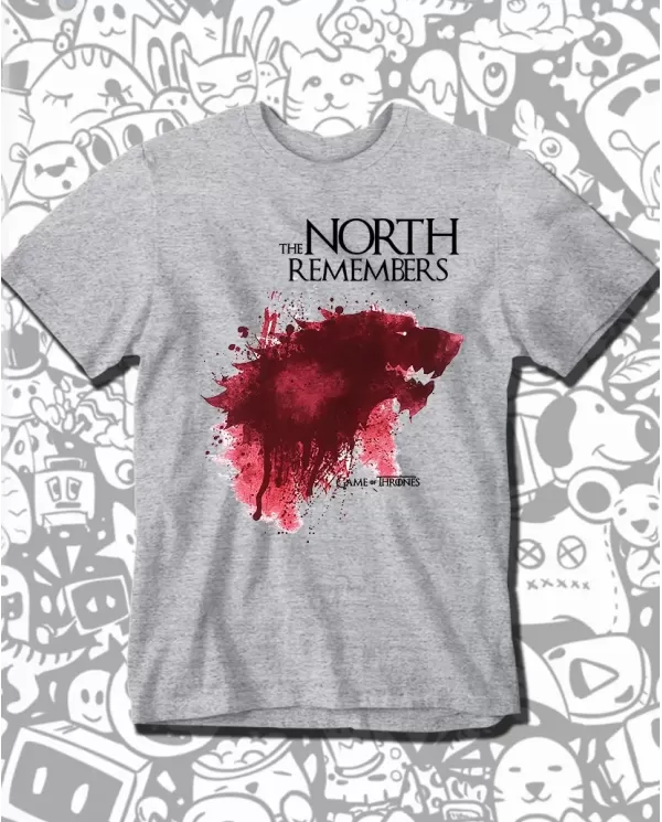 Camiseta Estampada Game Of Thrones The Nort Remembers 🎬 Calidad Premium